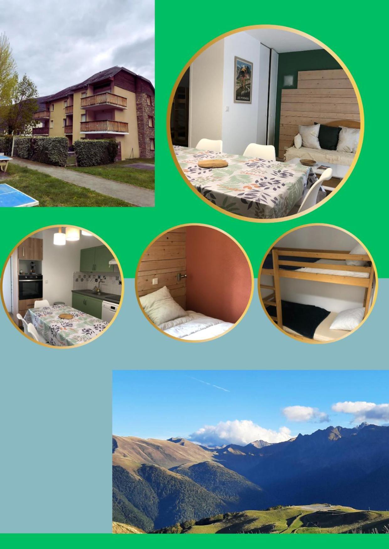 Appart T 3 Bagneres-De-Luchon Vue Montagne - Piscine Mi Juin Buitenkant foto