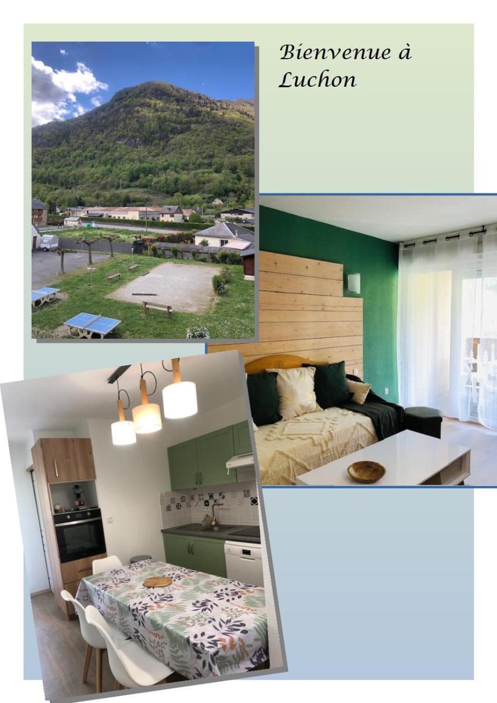 Appart T 3 Bagneres-De-Luchon Vue Montagne - Piscine Mi Juin Buitenkant foto